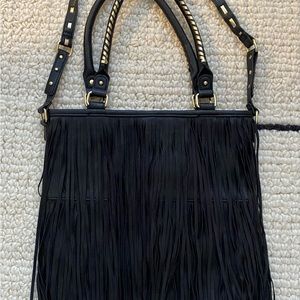 Steve Madden, black friend tote bag/purse